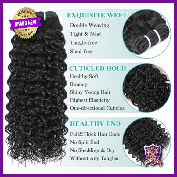 Brazilian Kinky Curly Human Hair Extensions 4 Bundles with 4x4 Closure main image 4